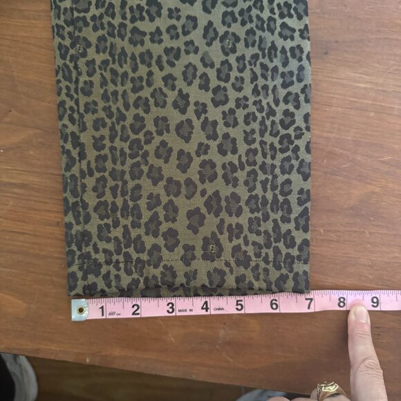 Fendi Vintage Genuine Zucca Leopard Cheetah Animal Print Pants Rare - Picture 8 of 9